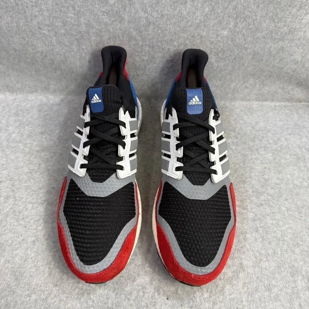 Adidas Shoes Mens Size 11.5 Ultraboost Black‎ Red Blue Running Sneakers EF1360